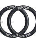 Heavy Duty 16 Inch Bike Inner Tubes 16x1.75 16x1.90 16x2.10 16x2.125 AV Schrader Valve 45/57-305 Compatible With 16x1.75 To 16x2.25 Tire Tubes 2-Pack image