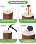 Installation steps for Heavy Duty 12 Pack Adjustable Furniture Levelers With M6 Thread Anti Wobble Feet.