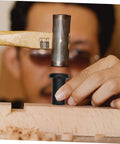 Person installing 4 Sets Sliding Barn Door Hardware Spacers And Track Connectors Carbon Steel Adjustable Wall Mounted Spacing