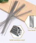 Stainless steel spring wire set, 104 pcs, 40 cm, 304 stainless, 12 gauges for DIY crafts