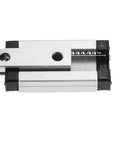 Close-up of a 600mm Linear Sliding Rail Guide With MGN9H Carriage Block for 3D printers and CNC machines, bearing steel visible.