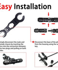 8 AWG Solar Connectors Pro Grade PPE Housing With IP68 Waterproof Sealing 0.02 Ohm Low Resistance 1500V 70A installation guide