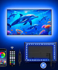 Dope LED TV Backlight Kit 13.1ft RGB 5050 Strip Lights for 45 to 60 Inch Televisions Music Sync With Bluetooth App And Remote