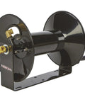 Beefy Heavy Duty Air Hose Reel For Three-Eighth-Inch By One Hundred-Foot Hose, 18-Gauge Steel With Powder-Coated Black Finish