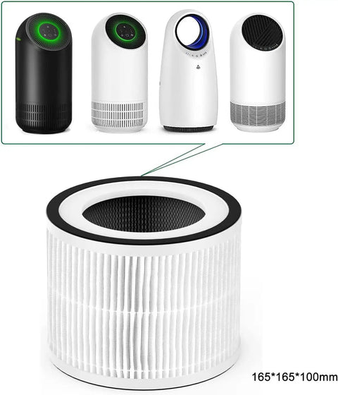 Certified Replacement HEPA Filter For Allo And Fillo Air Purifiers, True HEPA, Sealed For Longevity, Easy Install, 165x165x100mm Size