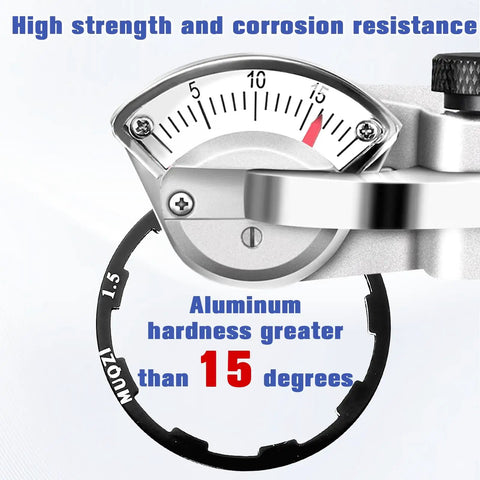 Seven Piece Grooved Hub Washer Set for Bikes, Cassette Spacers and Flywheel Headset Spacers, corrosion test with gauge