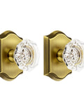 Snag This Crisp Pair Of Clear Glass Dummy Door Knobs In Classic Antique Bronze, Zero Hassle No Drill Surface Mount For Closets And French Doors, Slick Vintage Hardware To Upgrade Your Setup.