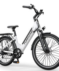 Powerful 1000W Peak Electric Bike For Adults, Cruise At 20 MPH, 50 Mile Range, 26 Inch Step Through Commuter E Bike With 48V
