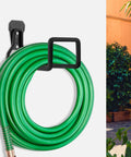 Heavy Duty Metal Hose Holder Wall Mount For Garden And Expandable Hoses, Durable Iron Bracket With Anti Slip Rubber