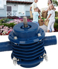Mini Self Priming Hand Drill Water Transfer Pump Constructed From Tough As Nails Engineering Plastic For Zero Fuss Water Pumping And Smooth Tank Draining against a family carrying boxes.