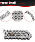 Beefy Heavy Duty Drive Chain For Coleman KT196 CK196 Go Kart And Hisun HS200GK 196cc 200cc 212cc 32 Links With 8 Master Links
