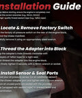 Installation guide for Stainless Steel Oil Pressure Sensor Thread Adapter 1/8-27 NPT Dual Port Kit for Chevy engines.