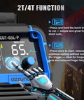65 Amp Plasma Cutter With Non-Touch Pilot Arc, Dual Voltage 110/220V Inverter, Large LED Display showing 65, robotic hand adjustment