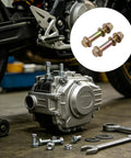 Beefy Lower Shock Bolt Kit With Shoulder Bolts And Flanges For Front Lower Shock Mount Replacement Hardware Set Heavy Duty Suspension Upgrade Includes Two Shoulder Bolts And Two Flanges For Solid Reliable Mounting On Both Sides, M14x1.5 bolts with nuts
