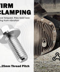 Heavy Duty 14 Piece Rear Differential Cover Bolts M8 125x20mm Hex Head Flange Screws Galvanized Steel showcasing firm clamping durability.