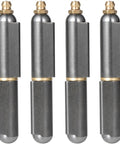 Heavy Duty 4 Pack 3 Inch Weld On Hinges Bullet Barrel Carbon Steel Hinges With Grease Fitting showing smooth swing design.