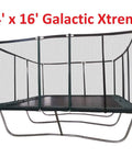 Commercial Grade Rectangle Trampoline 14x16 With Net Enclosure For Backyard Fun And Safe Jumping, Heavy Duty 750 Lb Capacity