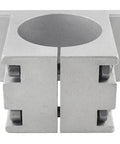 Straight Up Durable Aluminum Cnc Spindle Mount Bracket With 65Mm And 80Mm Dual Bore Holes Comes Ready With M10 Screws for mounting spindles.