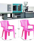 Top Shelf Hydraulic Plastic Injection Molding Machine For Heavy Duty Commercial Production Supporting Multi Material Processing For Office Chairs And Household Goods Manufacturing with pink plastic chairs.