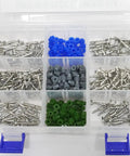 Ultimate 320 Pcs Weather-Proof Electrical Connector Kit With Male Female Terminals And Sealing Sleeves For Heavy Wiring Up To 20 Amps In Multiple Gauge Sizes Perfect For Any Auto Or Marine Job in plastic organizer