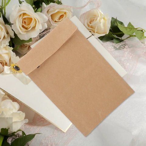 Kraft Paper Envelopes With Honeycomb Padding And Double Layer Design, Large Capacity Padded Mailers with roses around