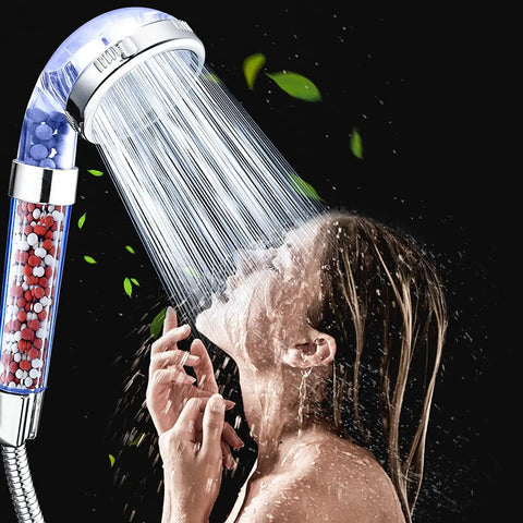 High Pressure Handheld Shower Head With Built In Filter And Water Saving Design Three Mode Rainfall Massage Jetting Spray