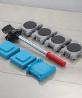 8 Pack ABS Moving Wheel Set For Quick Furniture Relocation Tool Free Assembly Anti Slip Sliders with lever
