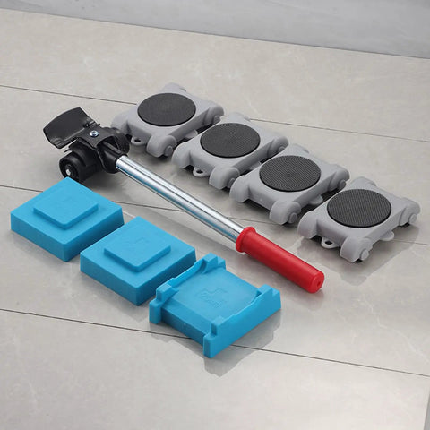 8 Pack ABS Moving Wheel Set For Quick Furniture Relocation Tool Free Assembly Anti Slip Sliders with lever
