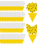 Zero Sweat 58 Pack Yellow Sticky Gnat Traps For Indoor Plants, featuring yellow adhesive cards and butterfly designs.