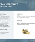 Kingsley Transfer Valve Trim In Brushed Nickel Bronze For M-PACT Systems, Requires Valve 3372 Or 3375 info on transfer valve benefits