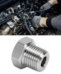 Stainless Steel NPT Adapter Converting 1 16 Female To 1 8 Male Thread Specs For Auto Mechanic Needs Ensuring Zero Leak Risks