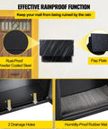 Tough As Nails Through The Wall Mail Drop Box With Adjustable Chute And Secure Code Lock Rainproof Wall Mount Deposit Slot detail