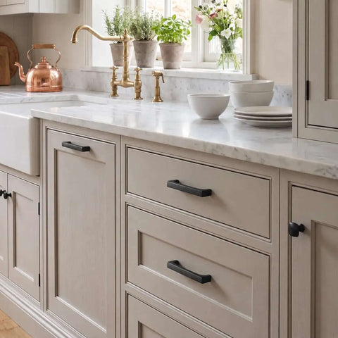 10 Pack Heavy Duty Matte Black Cabinet Pulls Rock Solid Zinc Alloy Drawer Handles For Kitchen Cabinetry Bedroom Furniture And Bathroom Vanity Slick Modern Hardware That Looks Dang Good on kitchen cabinetry.