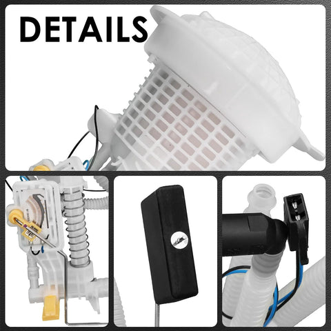 Close-up details of Drop In Ready Fuel Pump Assembly For Chrysler 300 2005 To 2018 Challenger 2008 To 2018 Charger 2006 To 2018