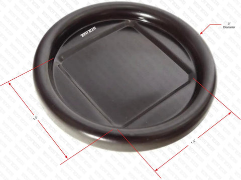 3 Inch Steel Furniture Caster Cups with Carpet Bottom Ultimate Heavy Duty Floor Protectors enhancing floor protection.