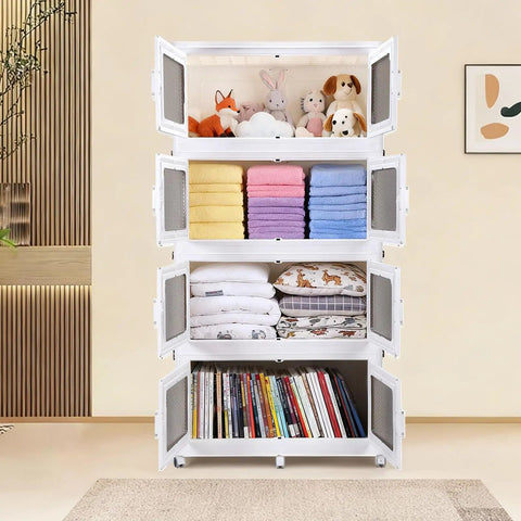 Hella Sturdy Stackable Storage Bins With Snap Shut Lids And Smooth Rolling Wheels For Closet Organization Slick Plastic Containers To Tame Your Rooms Effortlessly
