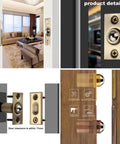 Heavy Duty Brass Ball Catch Door Latch Set For Cabinets And Closets Adjustable Spring Loaded 12mm Thread Plate Gold Finish