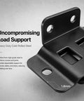 Heavy Duty Right Angle Furniture Brackets Set 10 Pack Metal Corner Brace Connectors With Screws close-up showing load support features