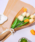 50 Pack Flower Wrapping Bags For Bouquets, Kraft Paper Floral Packing Sleeves, Clear Flower Wrapping Sleeves For Graduation