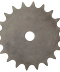 Beefy Double Strand Type B Sprocket With Hardened Teeth For 80 Chain, 1 Inch Pitch, 20 Teeth, front view showing teeth and bore.