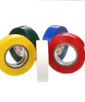 Vinyl Electrical Tape 35 5-Roll Multi-Color Pack for Cable Jacket Repair and Electrical Insulation, displayed in red, white, yellow, blue, and green rolls.