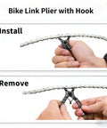 All In One Bike Chain Kit With 126 Links For 6/7/8 Speed Chains, Built In Chain Tool, Replacement Set For Hub Motor E Bikes usage demonstration