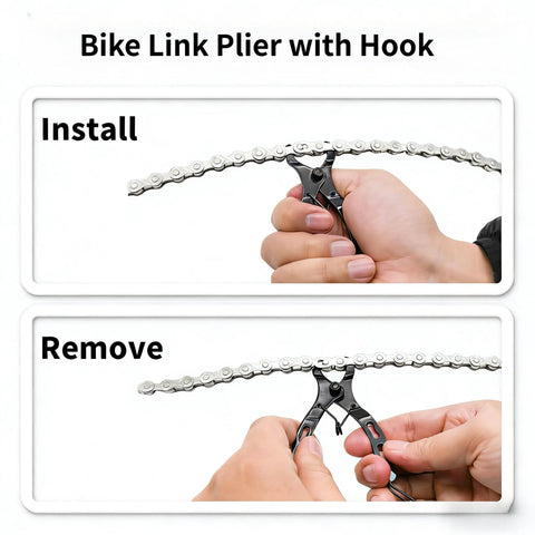 All In One Bike Chain Kit With 126 Links For 6/7/8 Speed Chains, Built In Chain Tool, Replacement Set For Hub Motor E Bikes usage demonstration