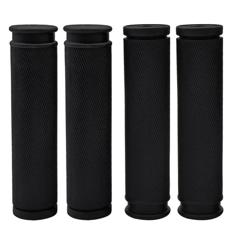 2 Pairs Bike Handlebar Grips, Comfortable Anti Slip Rubber Grips For MTB BMX Mountain Bikes, Standard 130mm Length