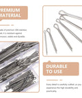 Stainless Steel Cotter Pin Kit 160 Piece Set With Spring Clips For Trucks Auto Machinery Lawn Mowers And Small Engines