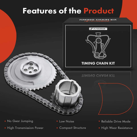 Engine Timing Chain Kit OHV V8 4.8L 5.3L 5.7L 6.0L, includes chain and sprockets with packaging box shown