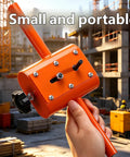 Compact And Portable Manual Wire Threading Tool With Grip Friendly Ergonomic Thick Handle For Easy Wire Threading Adjustable 90 Degree Bending Versatile Cable Threader For Home DIY Projects And Pro Grade Comfort, small orange metal tool