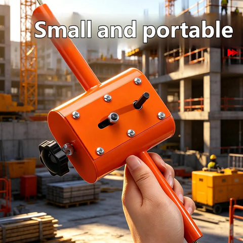 Compact And Portable Manual Wire Threading Tool With Grip Friendly Ergonomic Thick Handle For Easy Wire Threading Adjustable 90 Degree Bending Versatile Cable Threader For Home DIY Projects And Pro Grade Comfort, small orange metal tool