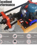 Intersumai 150 Ton Hydraulic Track Pin Press Machine For Heavy Equipment showing hydraulic control, pure copper motor, and robust design.