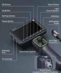 Articulating Borescope 210 Degree Two Way Slim 0.22-Inch Probe Endoscope With High Brightness LED Lights controls and features